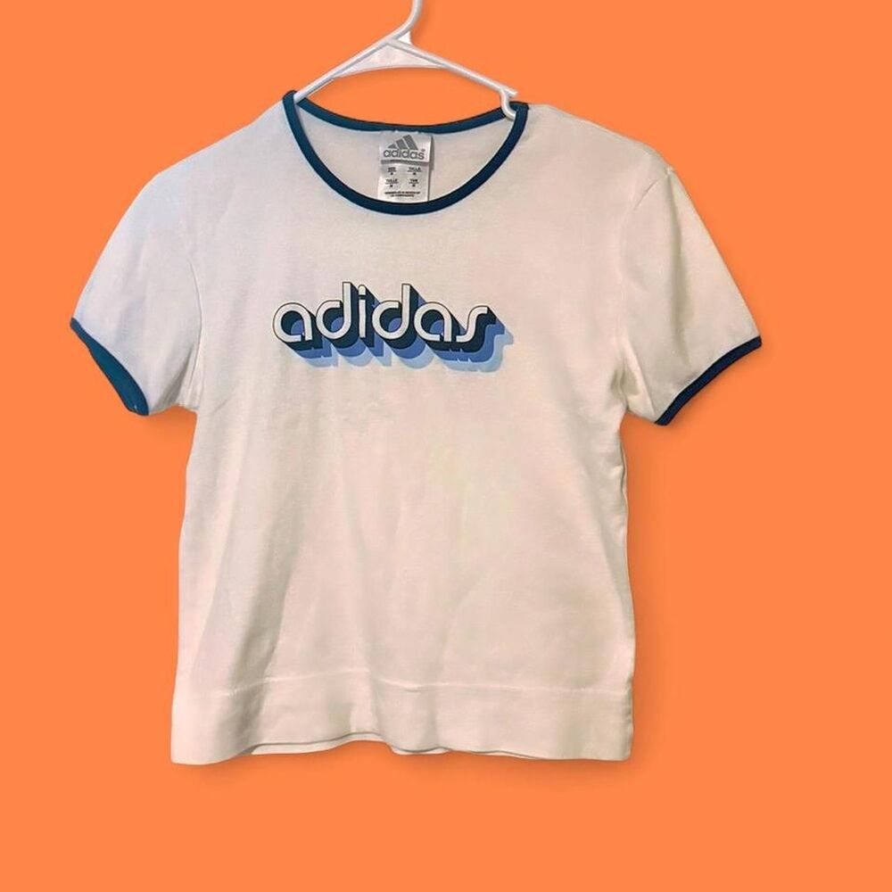 Authentic 2004 Adidas Ringer Tee vintage sz M